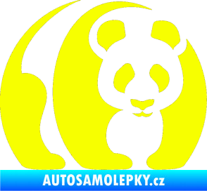 Samolepka Panda 001 pravá Fluorescentní žlutá