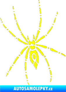 Samolepka Pavouk 011 levá Fluorescentní žlutá
