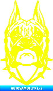 Samolepka Pes 118 boxer Fluorescentní žlutá