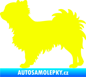 Samolepka Pes 156 levá čivava Fluorescentní žlutá