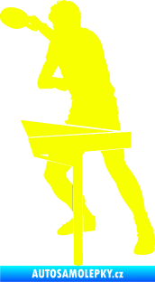 Samolepka Ping pong 003 levá Fluorescentní žlutá