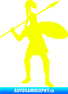Samolepka Římský voják pravá Fluorescentní žlutá