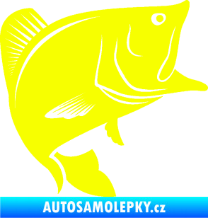 Samolepka Ryba 009 pravá Fluorescentní žlutá