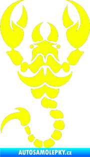 Samolepka Štír 005 levá Fluorescentní žlutá