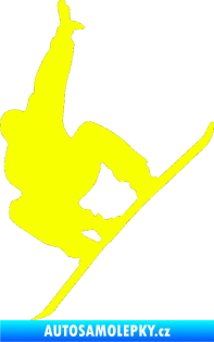 Samolepka Snowboard 009 levá Fluorescentní žlutá