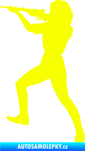 Samolepka Střelkyně 001 levá Fluorescentní žlutá