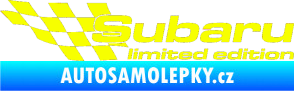 Samolepka Subaru limited edition levá Fluorescentní žlutá