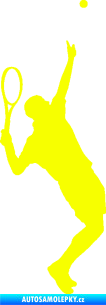 Samolepka Tenista 016 pravá Fluorescentní žlutá