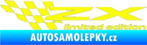 Samolepka ZX limited edition levá Fluorescentní žlutá