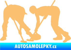 Samolepka Curling team 002 levá béžová