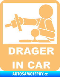 Samolepka Drager in car 004 béžová