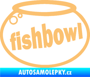 Samolepka Fishbowl akvárium béžová