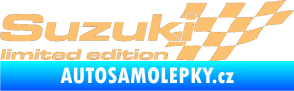 Samolepka Suzuki limited edition pravá béžová