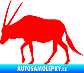 Samolepka Antilopa 001 levá Fluorescentní červená