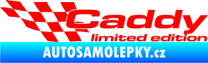 Samolepka Caddy limited edition levá Fluorescentní červená
