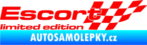 Samolepka Escort limited edition pravá Fluorescentní červená