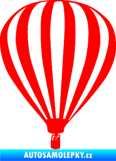 Samolepka Horkovzdušný balón 001  Fluorescentní červená