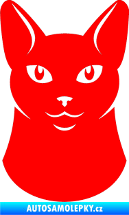 Samolepka Kočka 005 levá Fluorescentní červená