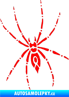 Samolepka Pavouk 011 levá Fluorescentní červená