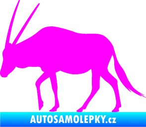 Samolepka Antilopa 001 levá Fluorescentní růžová