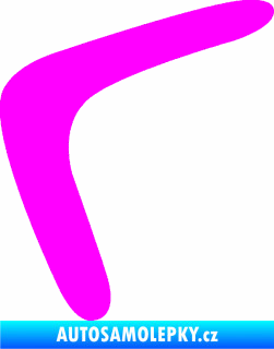 Samolepka Bumerang 001 levá Fluorescentní růžová