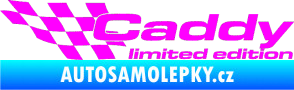 Samolepka Caddy limited edition levá Fluorescentní růžová