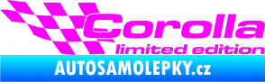 Samolepka Corolla limited edition levá Fluorescentní růžová