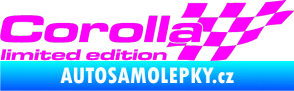 Samolepka Corolla limited edition pravá Fluorescentní růžová