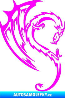 Samolepka Dragon 043 pravá Fluorescentní růžová