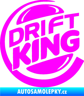 Samolepka Drift king Fluorescentní růžová