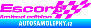 Samolepka Escort limited edition pravá Fluorescentní růžová