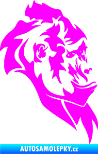 Samolepka Gorila 003 pravá Fluorescentní růžová