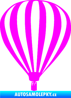 Samolepka Horkovzdušný balón 001  Fluorescentní růžová