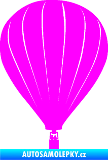Samolepka Horkovzdušný balón 002 Fluorescentní růžová