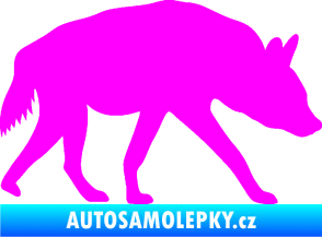 Samolepka Hyena 001 pravá Fluorescentní růžová