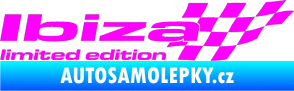 Samolepka Ibiza limited edition pravá Fluorescentní růžová