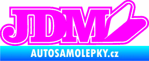 Samolepka JDM 001 symbol Fluorescentní růžová