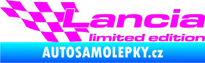 Samolepka Lancia limited edition levá Fluorescentní růžová