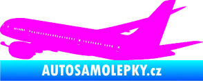 Samolepka Letadlo 009 levá Fluorescentní růžová