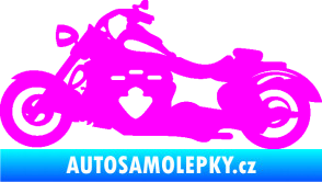 Samolepka Motorka 056 levá Fluorescentní růžová