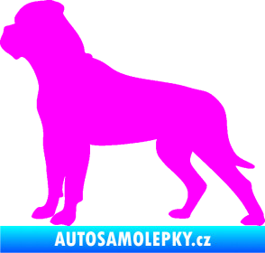 Samolepka Pes 150 levá bullmastif Fluorescentní růžová