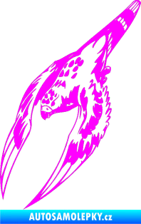 Samolepka Predators 063 levá Fluorescentní růžová