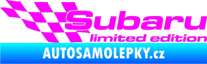 Samolepka Subaru limited edition levá Fluorescentní růžová