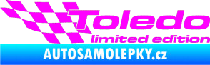 Samolepka Toledo limited edition levá Fluorescentní růžová