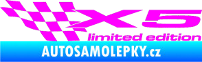 Samolepka X5 limited edition levá Fluorescentní růžová