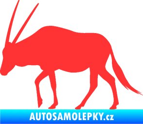 Samolepka Antilopa 001 levá světle červená