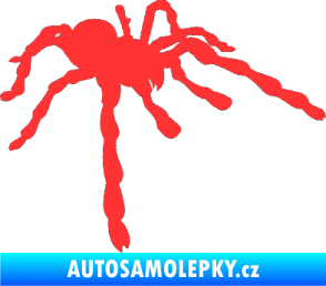 Samolepka Pavouk 013 - pravá světle červená