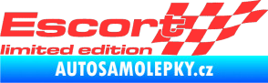 Samolepka Escort limited edition pravá světle červená