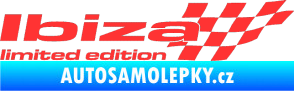 Samolepka Ibiza limited edition pravá světle červená