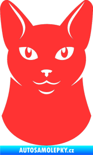 Samolepka Kočka 005 levá světle červená